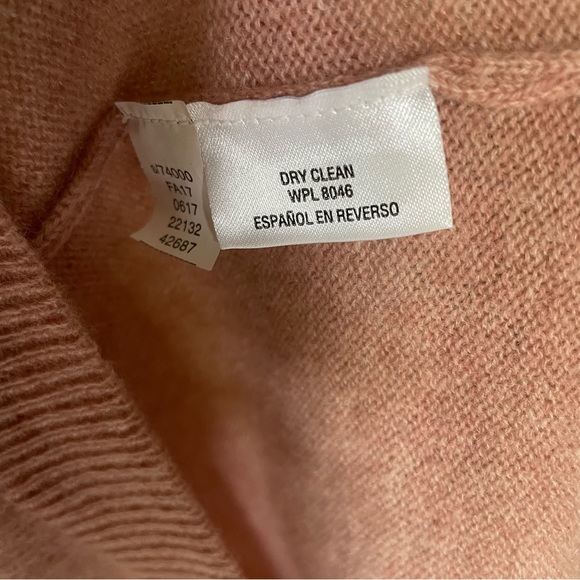 Charter Club Luxury Pure Cashmere Crewneck Sweater. Heathered Pink. Size XL - Picture 10 of 16